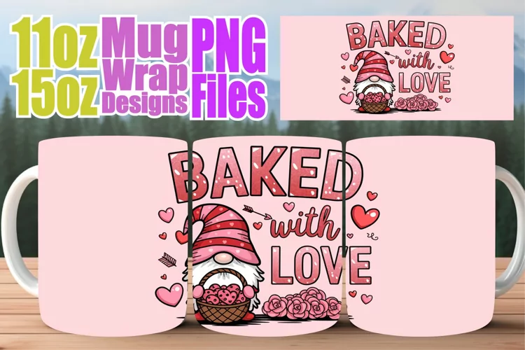 Delightful sips 11oz 15oz mug wrap, Valentines