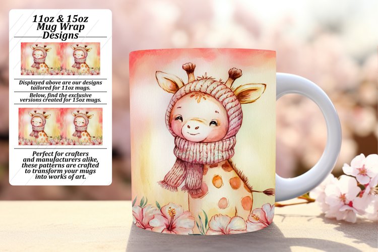 Radiant 11oz Mug Wrap Png Artwork , Animals