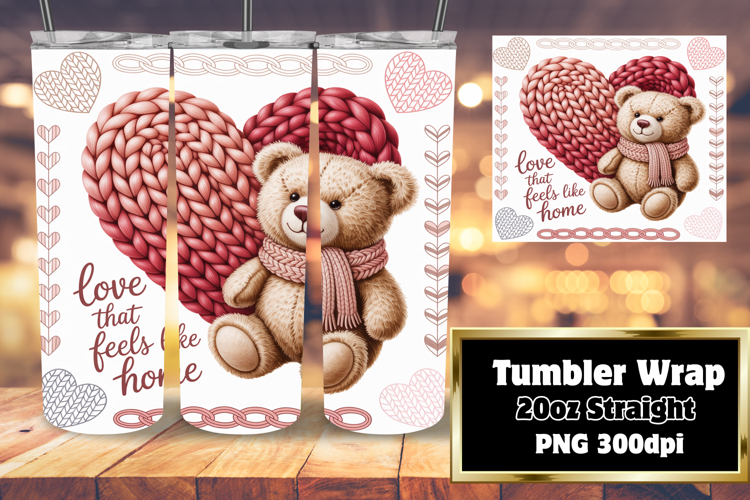 BOLD 20oz Tumbler Wrap for Customization , Valentines Day