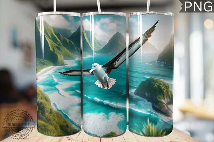 Albatross Tumbler Wrap - Albatross Tumbler Design