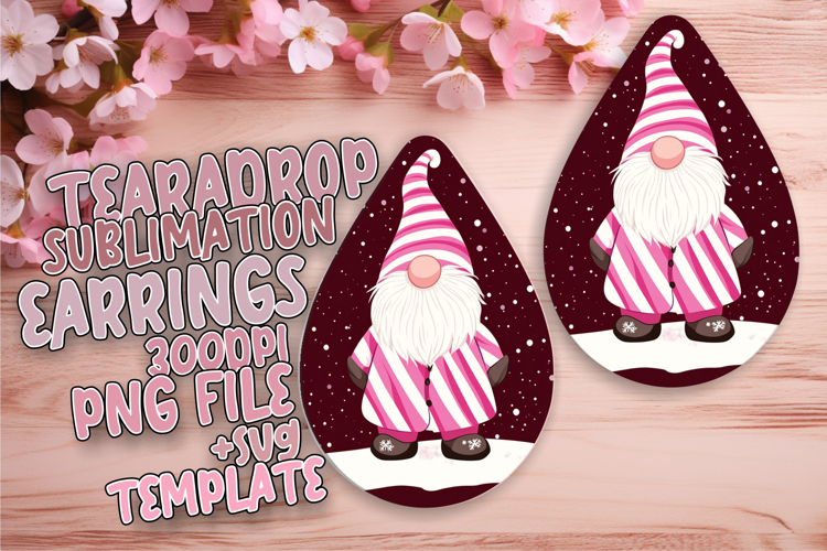 Dynamic Teardrop Design for Sublimation , Gnome