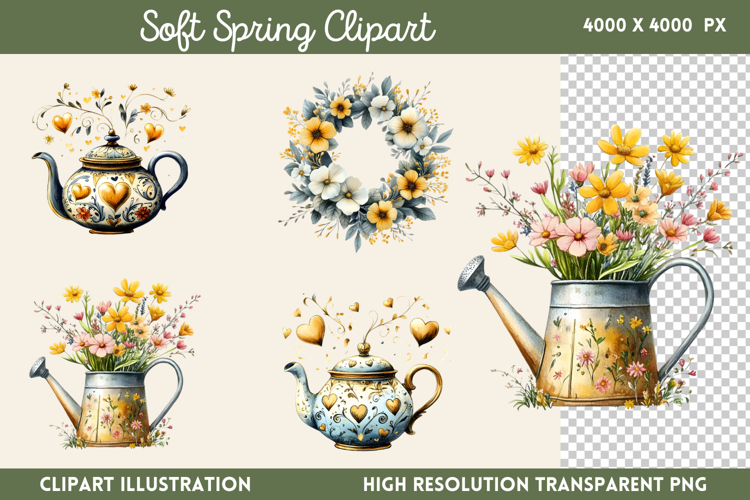 Soft Spring Clipart PNG
