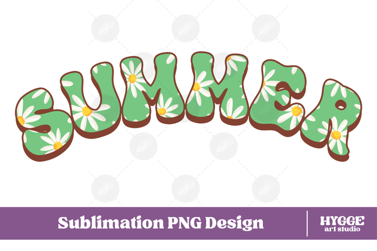 Floral Summer Png Retro Flowers Sublimation Daisy Daisies