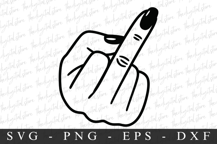 Middle Finger Svg Image 23
