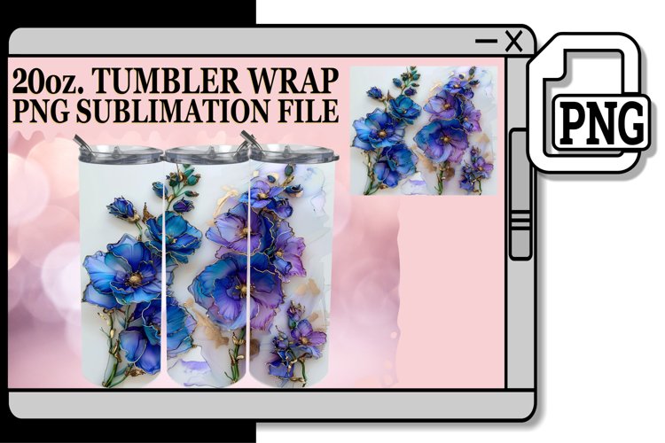 Enchanted Flower Extravaganza 20oz Tumbler Wraps