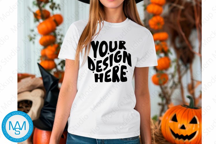 White Tshirt Mockup Image 7