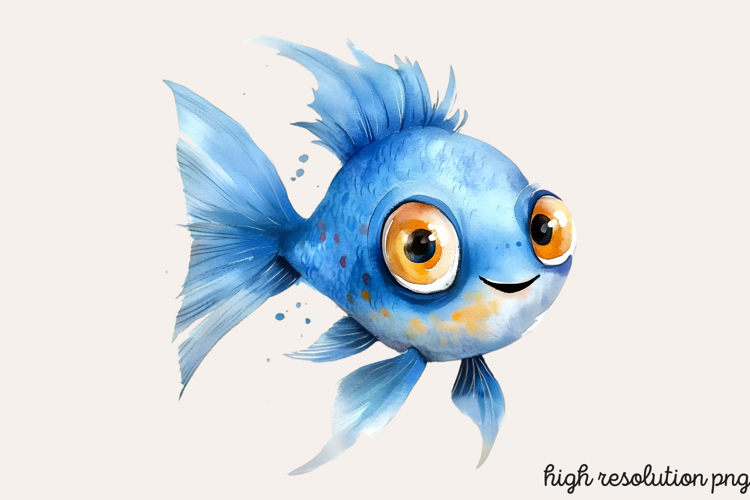 Funny Underwater Animals Sublimation PNG