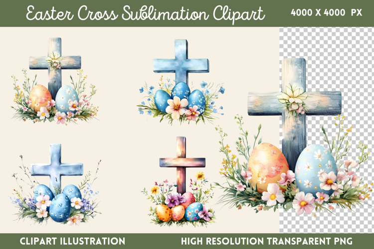 Easter Cross Clipart Image 17
