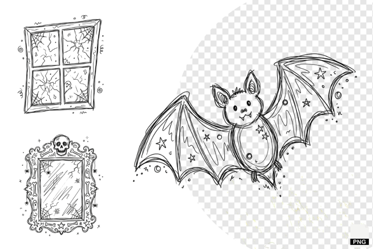 Doodle Halloween Clipart