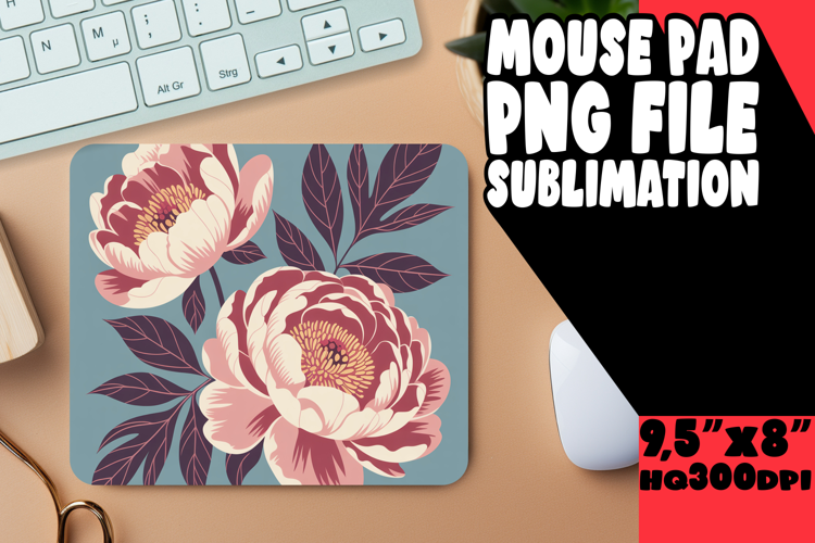 Sweet MOUSE PAD Sublimation Style, Flowers