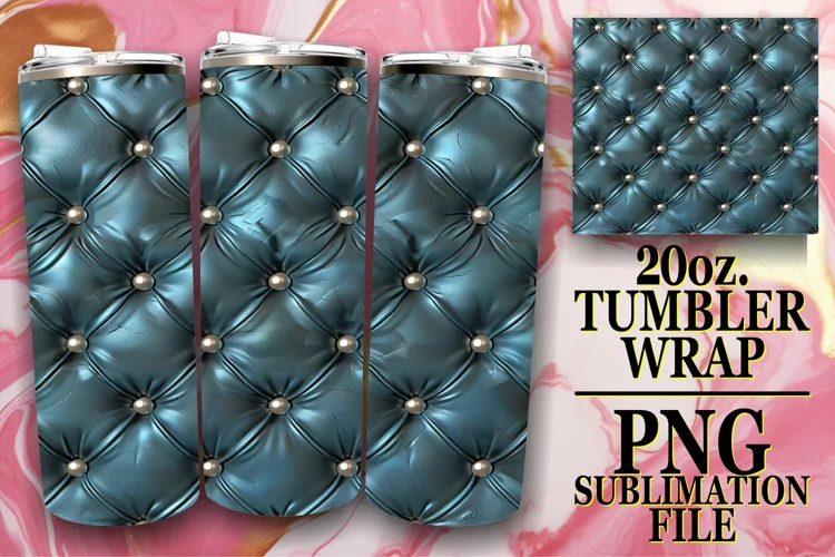 Puff 3D Quilt Tumbler Wrap, 20oz
