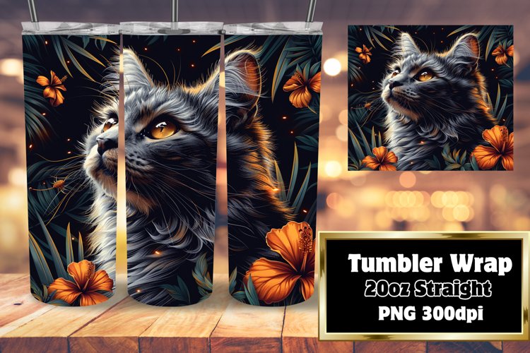 Whimsical Kitty Humor Sublimation Tumbler - 20oz