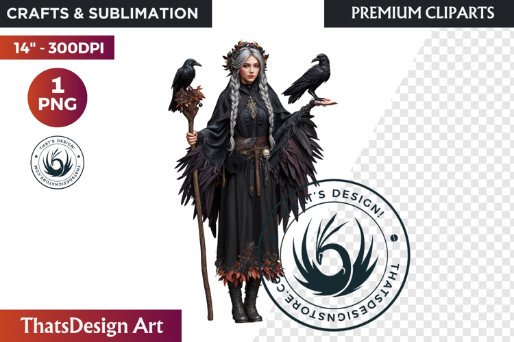 Fantasy Autumn Guardian - Epic Fall Character Clipart PNG