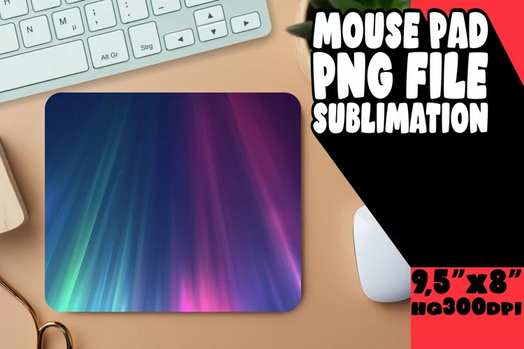 Sublimation Mouse Pad with Unique Gradient Designs