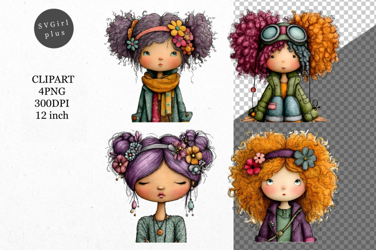 Whimsical Girl Clipart