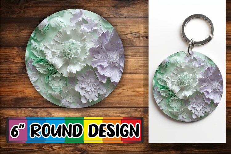 Stylish 3D Art Keychain Assortment example image 1