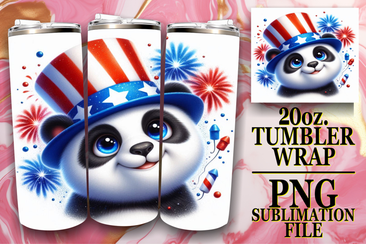 ENCHANTING JOY 20oz TUMBLER WRAP, USA Animals