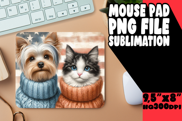 SWEET mouse pad Innovative PNG, Dog and cat