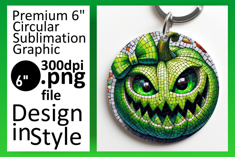 Sleek Round Design Car Coaster PNG , Cute Pumpkin example image 1