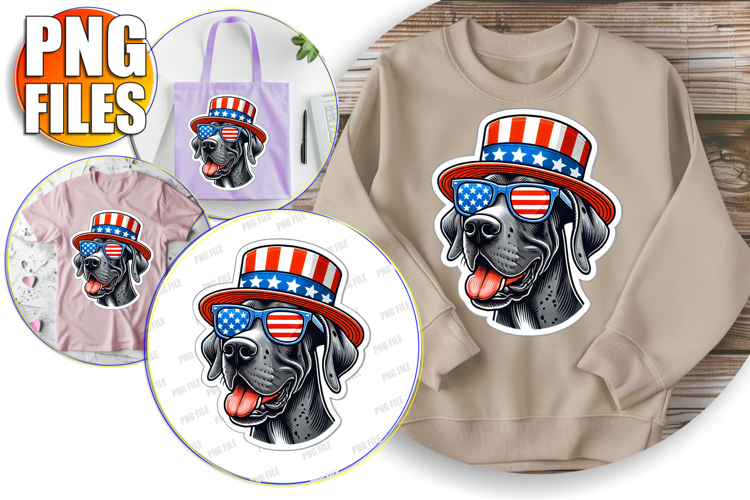 Joyful TOTE BAG Gift Magic PNG, American Dog