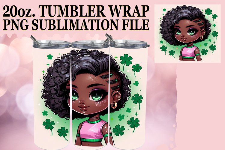 Glittery St. Patricks Day Woman Design