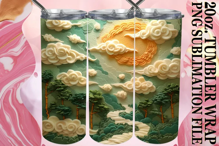 3D Spring View Tumbler Sleeve - 20oz