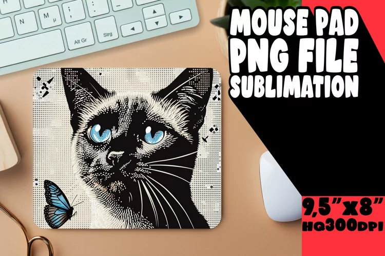 Adorable Feline Sublimation Design