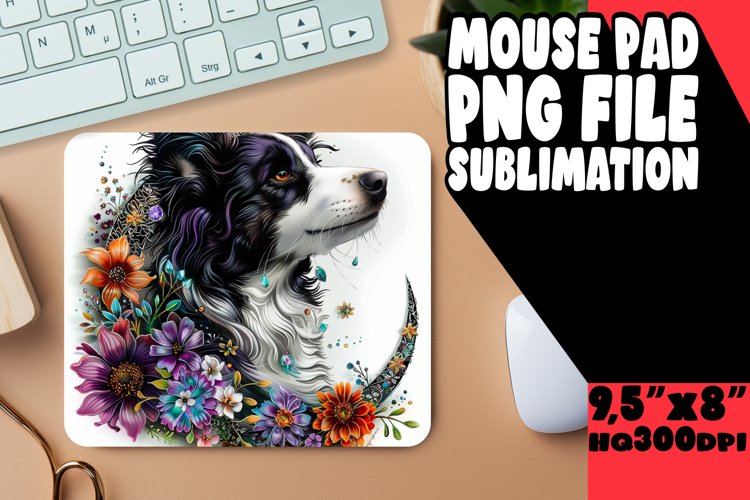 Artistic Pooch Parade: Watercolor Mouse Pads
