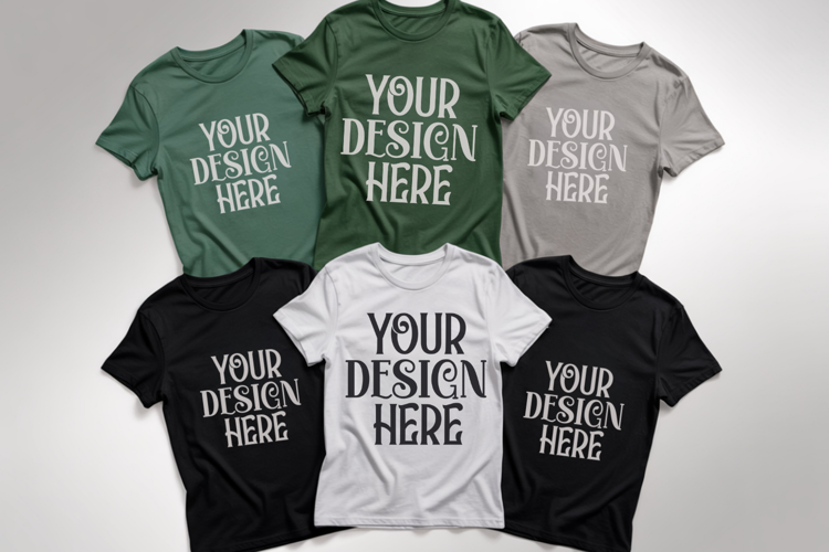 Christmas Family Matching Group Flat Lay Mockup