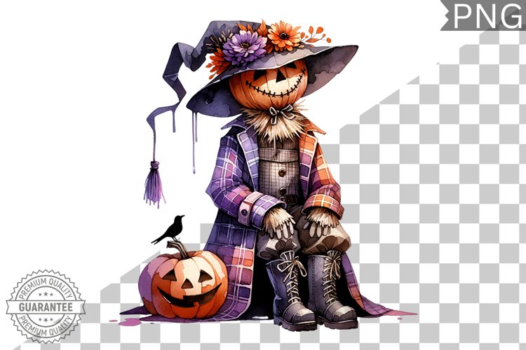 Halloween Scarecrow Sublimation - Clipart PNG Design