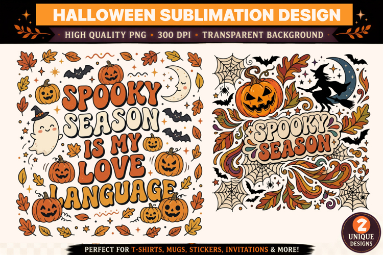 Spooky Sublimation Design,Spooky png,Halloween Sublimation