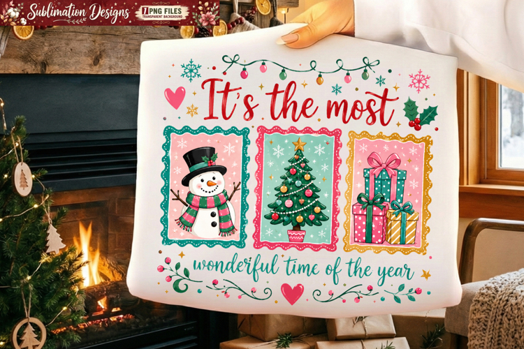 It's The Most Wonderful Time of the Year Sublimation example image 1