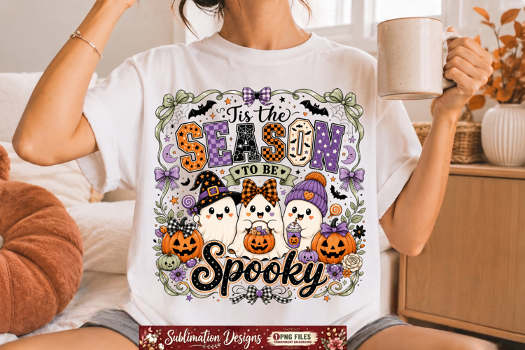Tis the Season to be Spooky Sublimation Design,Halloween png