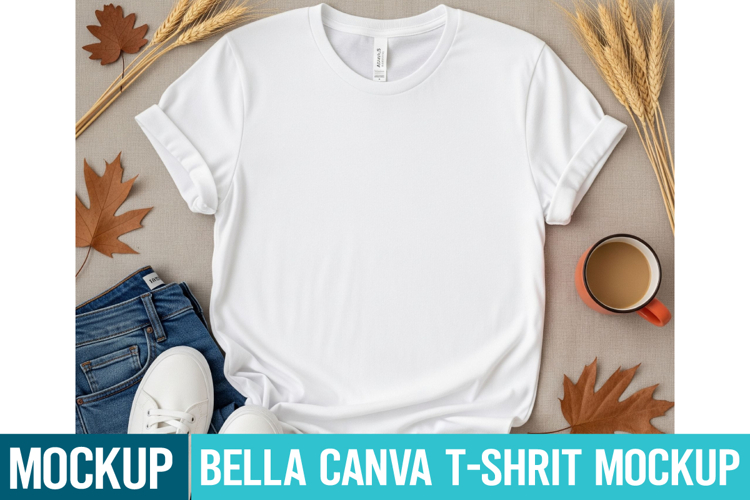Bella Canvas Mockup | White t-Shirt Mockup | Blank Mockup