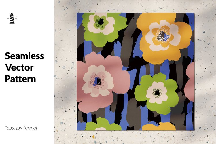 Fashionable floral seamless pattern