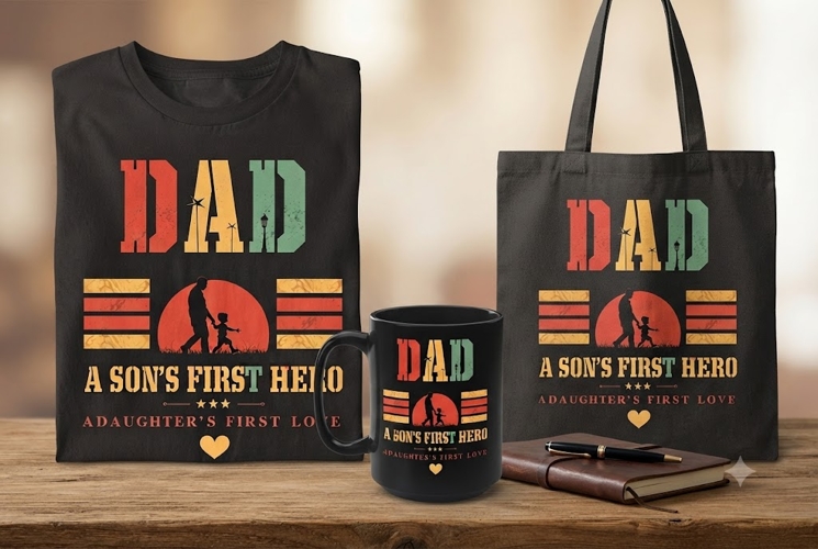 Dad Son First Hero PNG | Vintage Father’s Day Design