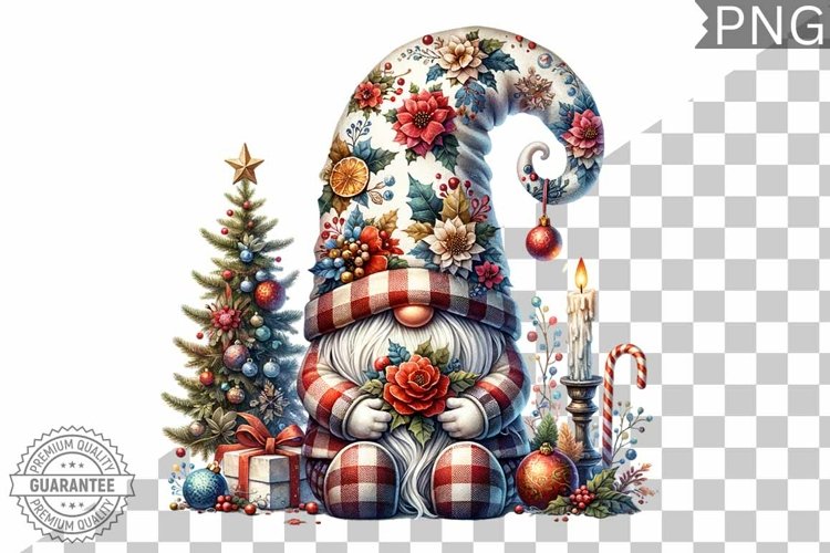 Christmas Gnome Sublimation - Clipart PNG Design