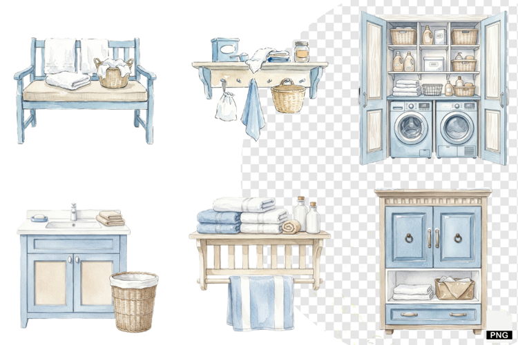Cozy Laundry Time Clipart