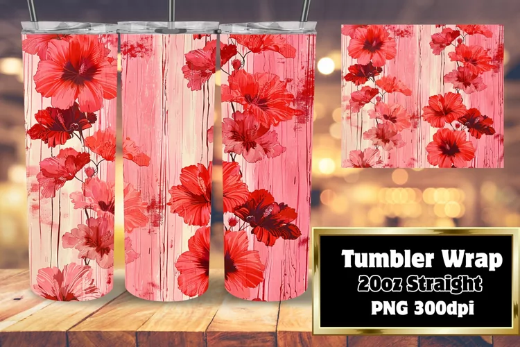 Contemporary Petal Stripe Tumbler Artistry