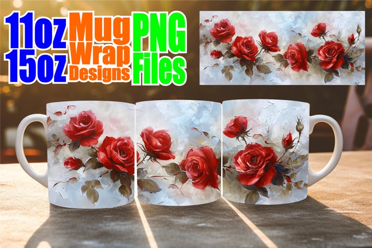 Spring Serenade Mug Wrap: Vibrant Sublimation