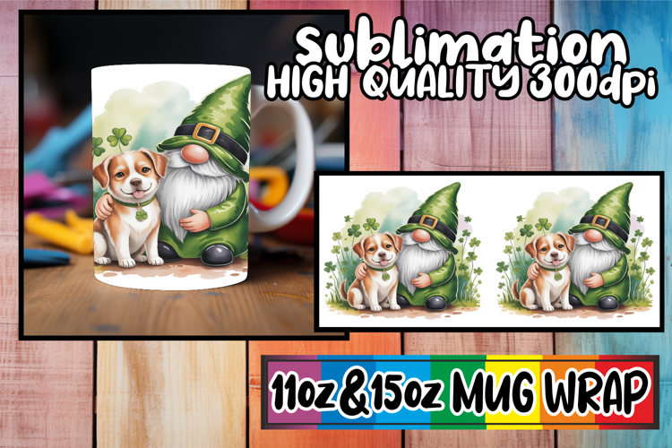 Radiant adventures 11oz 15oz sublimation wrap, St Patricks