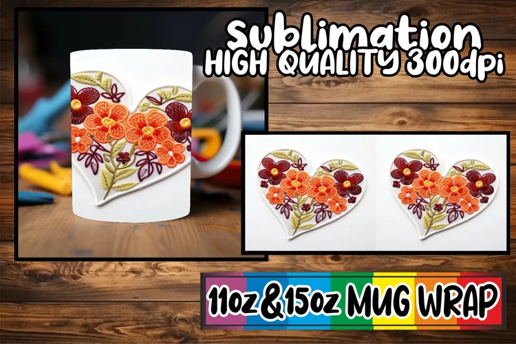 3D Valentine's Day Love Mug Design - 11oz & 15oz