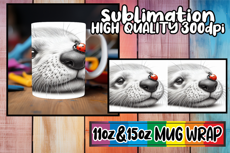 Dreamy vibes 11oz 15oz sublimation wrap, Cute Animals