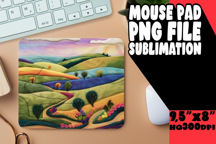 Brilliant 3D Summer Sublimation Mouse Pad example image 1