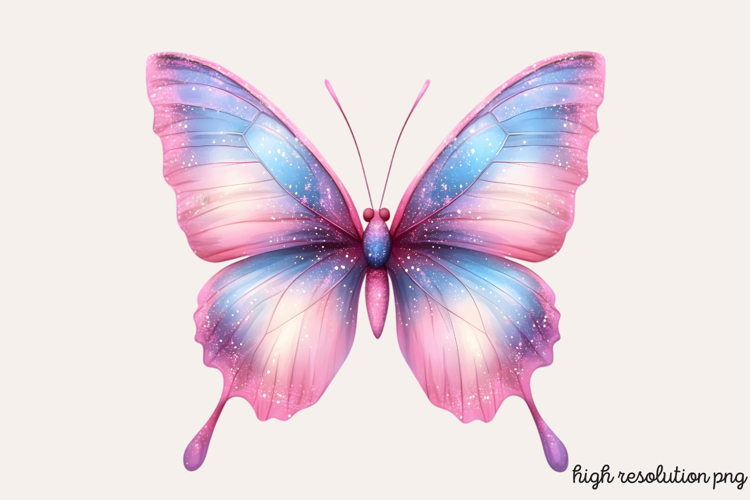 Pink Butterfly Clipart Image 4