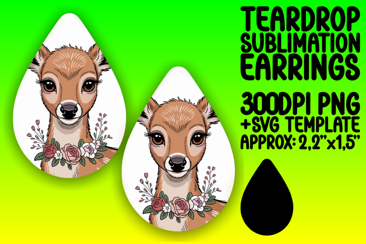 Creative Teardrop Earrings Design Art , Valenines Animals