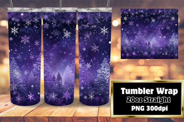 Snowflakes Christmas Dream Tumbler Design 20oz