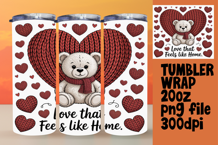 TRENDY 20oz Sublimation Artwork , Valentines Day