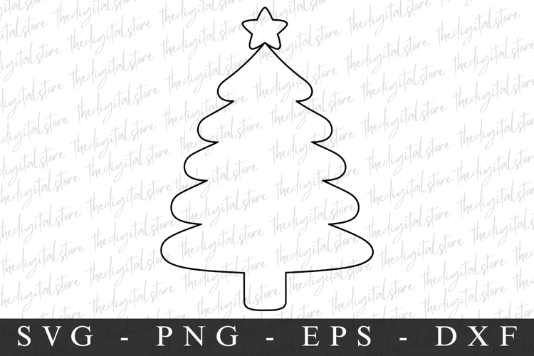 Merry Christmas Tree Svg Image 13