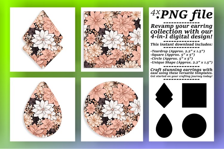 Whimsical Floral Delights: Sublimation Collection example image 1